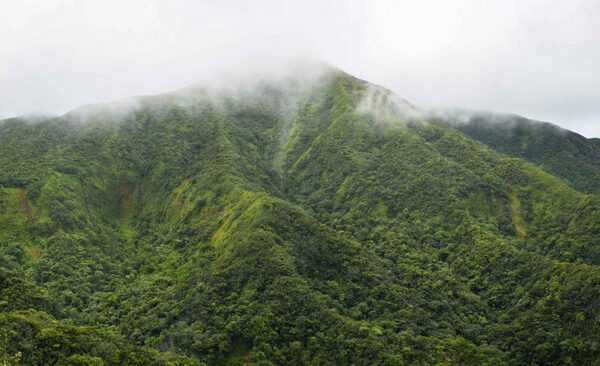 Vue chaîne de montagne